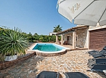 Pool with Sunloungers and Umbrella
