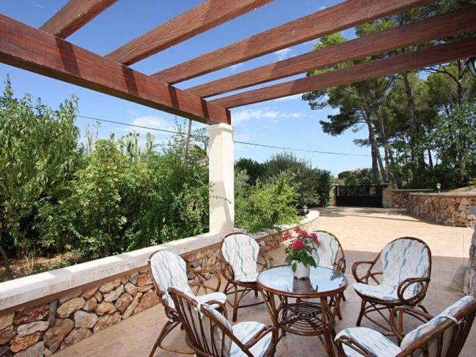 Cosy sitting corner on the terrace