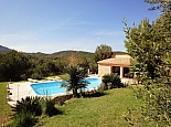 View to pool and mountains