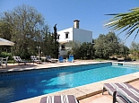 Pool area with sunloungers