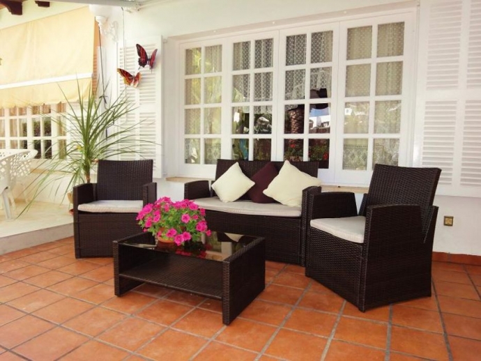 Cosy sitting corner on the terrace
