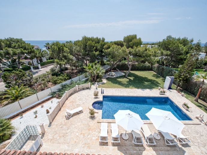 Pool area with sunloungers